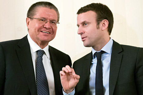 2016.01.26 alexei_ulyukayev_and_emmanuel_macron_ap_837444119333_468