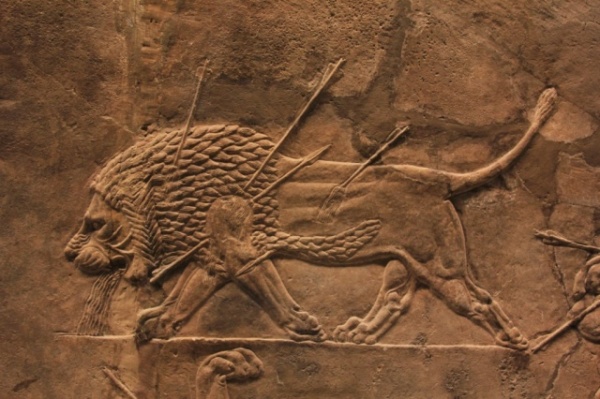 2016.08.05 Chasse aux lions dans la région de Ninive (fresque assyrienne)