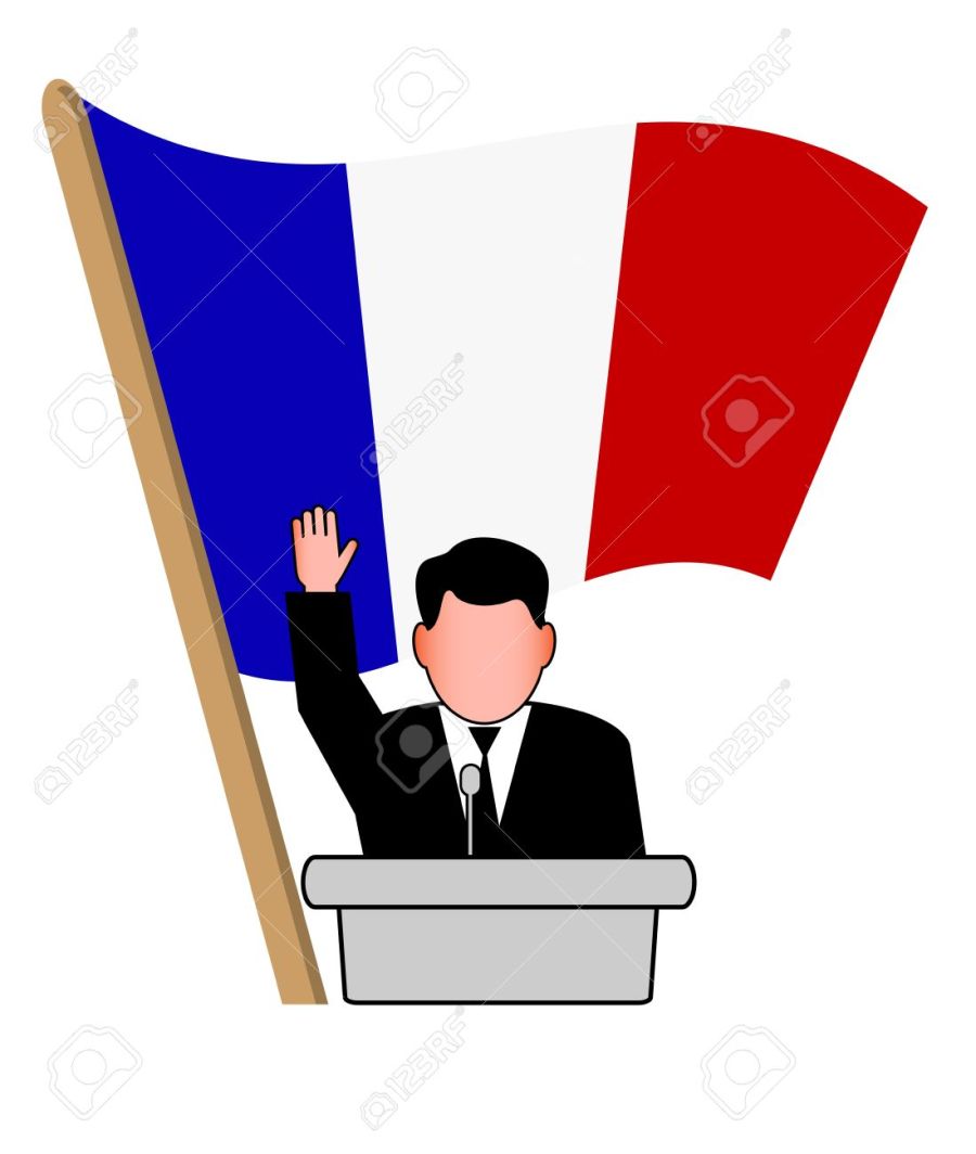 2017-01-31-19796307-la-performance-de-l-homme-de-l-homme-politique-sous-le-drapeau-banque-dimages