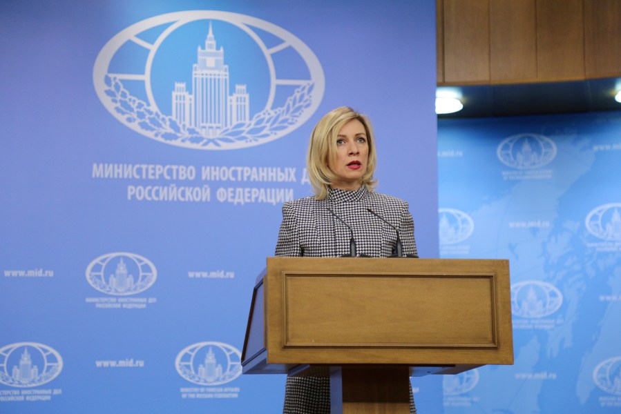 2017.03.30  Maria Zakharova, porte-parole du Ministère russe des Affaires étrangèresБрифинг (4).jpg