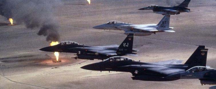 2017.09.10 Lors de la guerre du Golfe, en 1991, des avions F-15 de l_U.Sf15