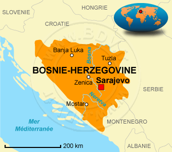 Bosnie ... carte-bosnie-herzegovine