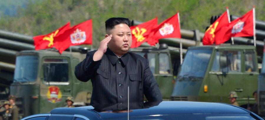 FILE PHOTO: North Korea's leader Kim Jong Un inspects artillery launchers ahead of a military drill