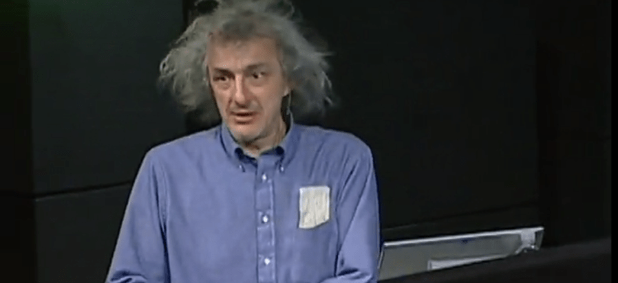 Clifford Stoll lors d'un Ted Talk en 2006 cliffok
