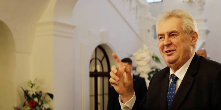 TCHEQUE PRESIDENT SORTANT Milos Zeman 58c1bbb4cd705cd98dd91634