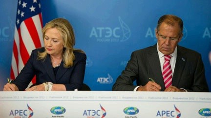 USA RUSSIE clinton-lavrov