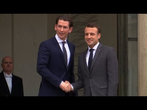 FRANCE le chancelier autrichien Sebastian Kurz, &amp; Macron fevrier 2018 hqdefault