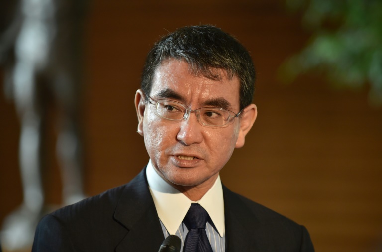JAPON Ministre japonais des Affaires étrangères Taro Kono afp-42c18ada7e2debbe329a61b45d80345760ea4158