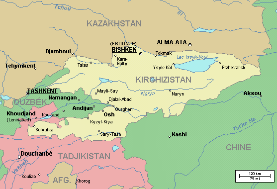Kirghizistan carte_fr_kirghizi