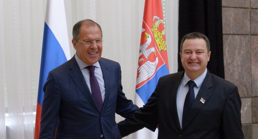 SERBIE LAVROV &amp; Ivica Dačić, Premier Vice-premier Ministre et Ministre des Affaires étrangères serbe 1014457323