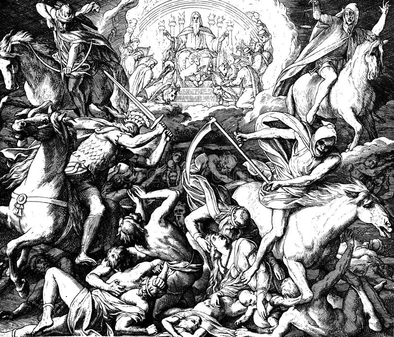 APOCALYPSE four-horsemen-apocalypse-sacred-biblical-history-old-new-testament-two-hundred-forty-images-ed-st-petersburg-69560460