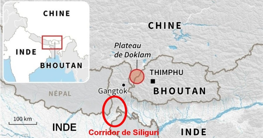 CHINE INDE BHOUTAN CORRIDOR DE SILIGURI ob_0e0d63_doklam