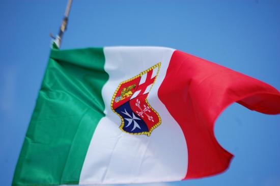 ITALIE Dea del Mare ShardanaSail Drapeau Italien et son blasondea-del-mare-shardanasail