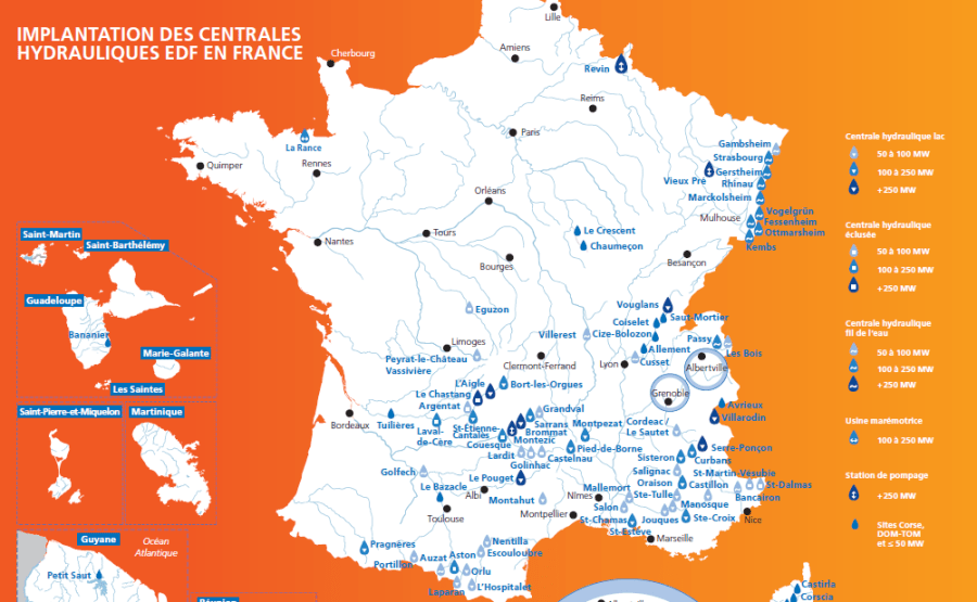 BARRAGES carte_centrales_hydroliques