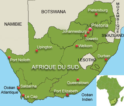 carte l_ancien Swaziland, afrique_du_sud_432