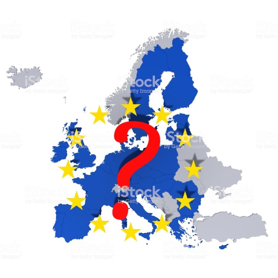 eu european union europe georaphically map european countries template graphic illustration silhouette 3d rendering isolated on white background