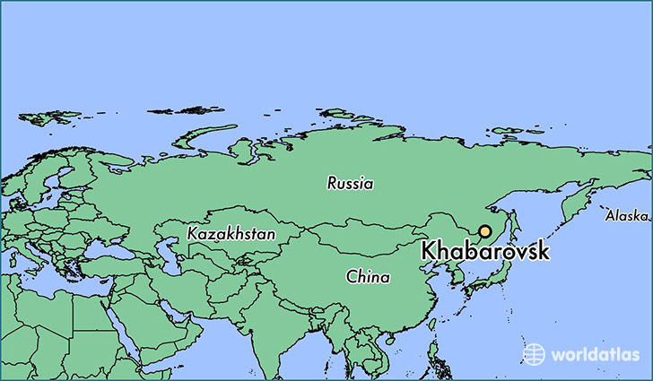 RUSSIE 18059-khabarovsk-locator-map
