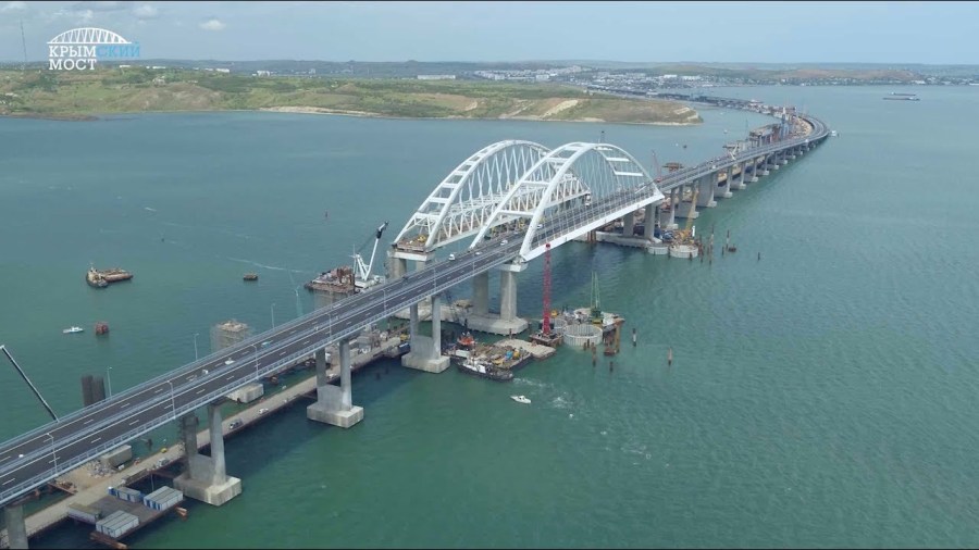 RUSSIE CRIMEE UKRAINE le pont du détroit de Kertch hdbr-_temr4