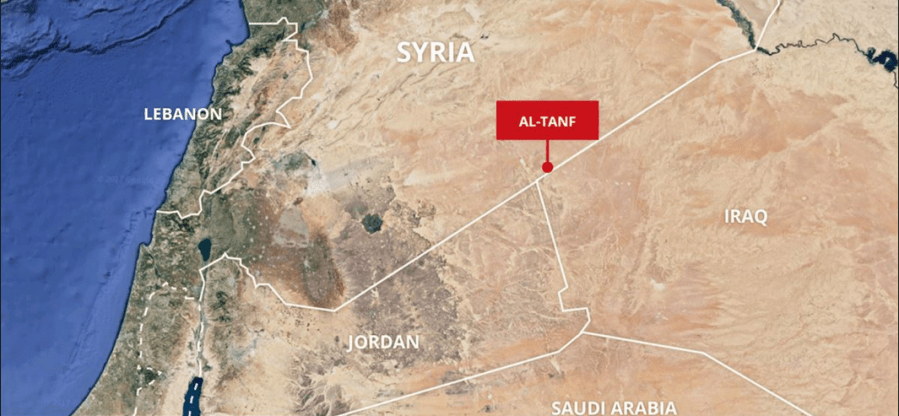 SYRIE base militaire illégale dans les environs d'al-Tanf. screenshot_122