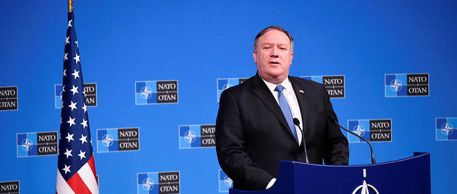 OTAN USA Le secrétaire d'État Mike Pompeo au siège de l'Otan à Bruxelles.17715234lpw-17715535-article-jpg_5788192_660x281