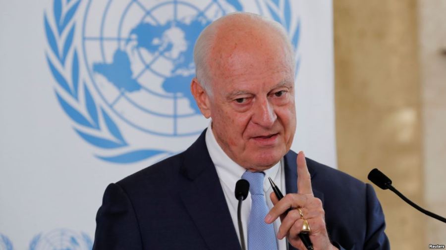ONU Staffan de Mistura, à Genève, en Suisse, le 4 septembre 2018.C125BDA2-AE21-4DD8-B935-327DB5DC3D75_cx0_cy13_cw0_w1023_r1_s