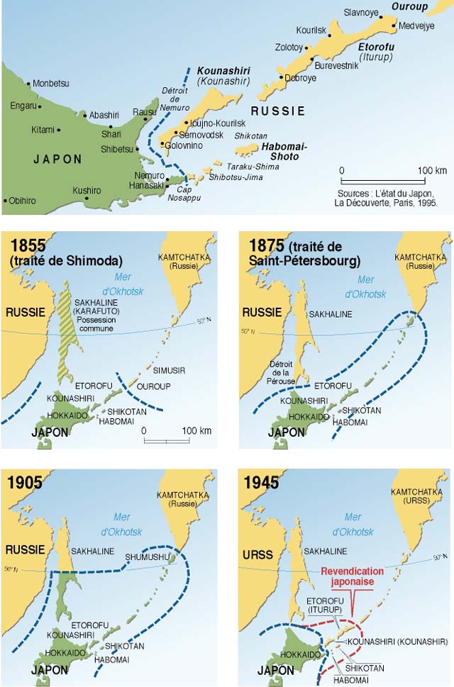 les îles Kouriles carte8155-11f97-d3adc