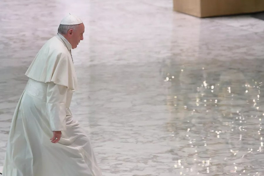 Pope Francis during a general audience in Vatican City in January 20191089276950.jpg.0
