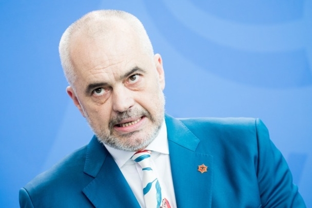 ALBANIE Premier ministre d'Albanie, M. Edi Rama topelement
