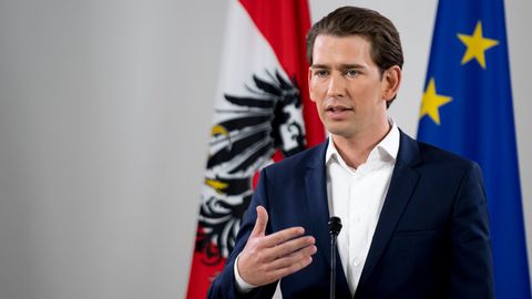 AUTRICHE le-ministre-autrichien-des-affaires-etrangeres-et-chef-du-parti-populaire-autrichien-ovp-sebastian-kurz-a-vienne-le-14-mai-2017_5882513
