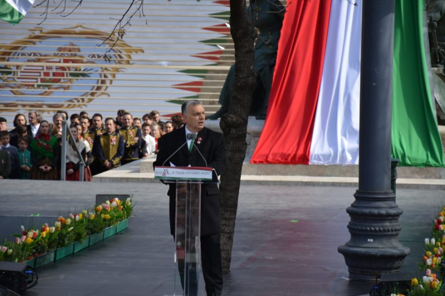 budapest 3 Le Premier ministre hongrois Viktor Orbán lors de son discours à Budapest, le 15 mars 2019 DSC_0250-990x660