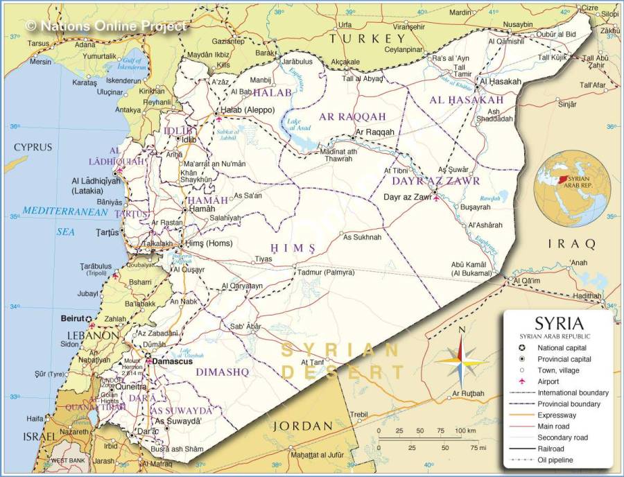 carte-geographique-syrie