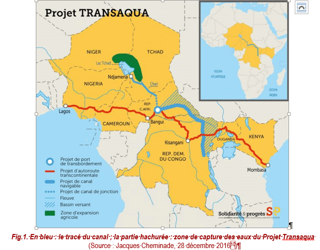 ITALIE S&amp;P le projet Transaqua pour remettre en eau le lac Tchad, Fig1_Canal