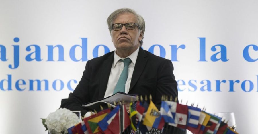 OEA Luis Almagro, le secrétaire général de l'OEA, à Saint-Domingue,sipa_00872911_000004