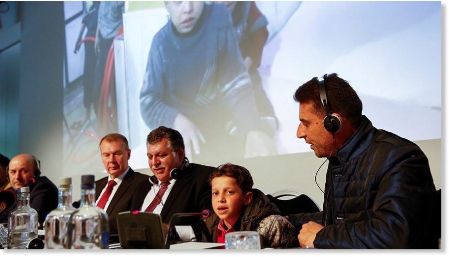 'OIAC une conférence de presse avec les civils douma_