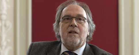 Plus d'information sur l'image. Dick Marty, député au Conseil des Etats et coprésident du comité d'initiative. © Lukas LehmannKEYSTONEfile745zimtfe5cq0pqx2f1