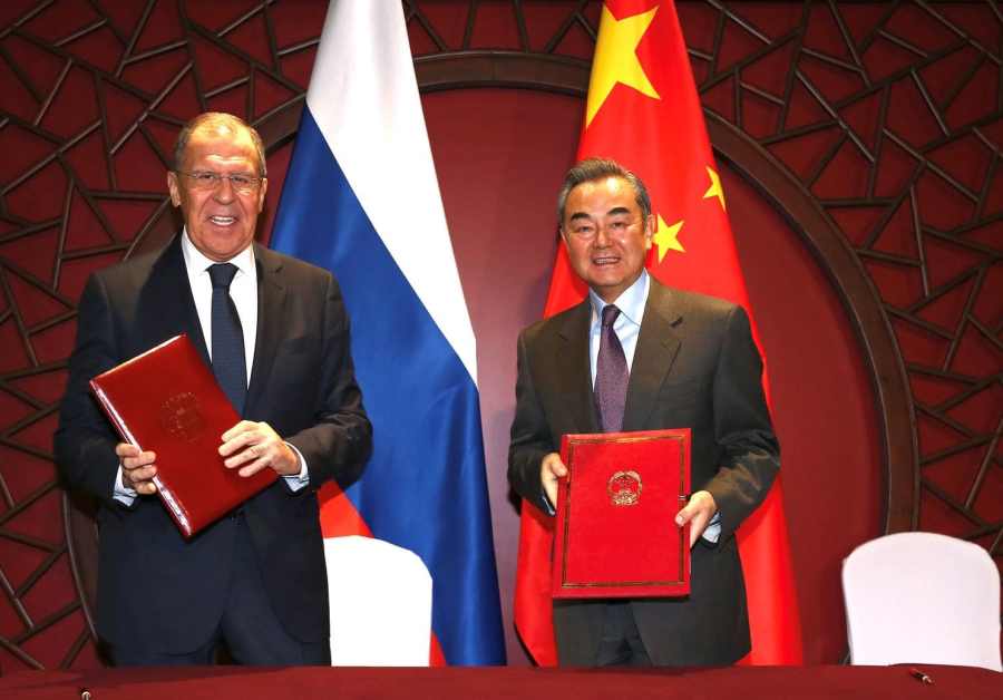 russie chine lavrov &amp; Wang Yi à Wuzhen, province de Zhejiang,XZ7NGUR2OII6TIWNGB5QNUBFPM