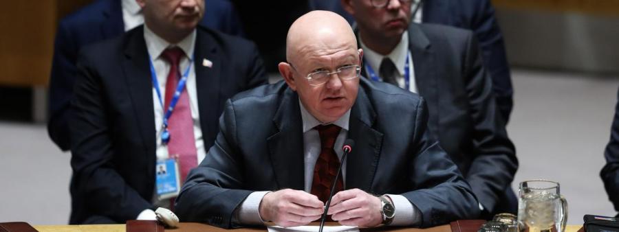 RUSSIE discours de Vassili Nebenzia, ambassadeur russe à l'Onu16910119