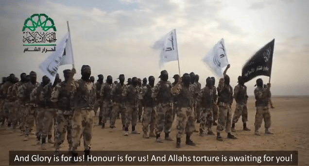 syrie le groupe Ahrar al-Cham AaS-Screengrab-Bomb