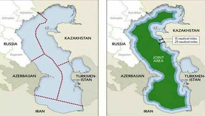 MER CASPIENNE ACCORD 2018 La nouvelle répartition de la Mer Caspienne imagefr.mojahedin.org