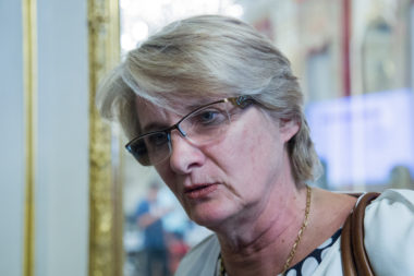 FRANCE Elections législatives. Soirée électorale à la Préfecture de l'Isère. 11 juin 2017. Marie-Noëlle Battistel PS ..Legislatives_Prefecture©-Yuliya-Ruzhechka-086-380x253