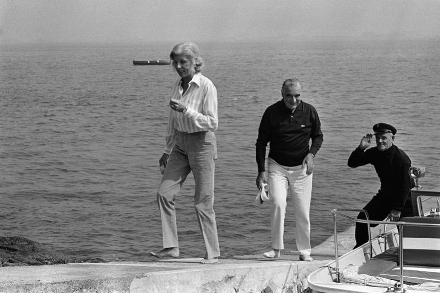 france pompidou 1969 Claude et Georges Pompidou en week-end chez les Bettencourt dans l'Arcouest -ob_e45030_georges-pompidou