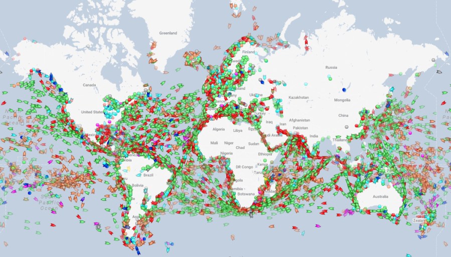 TRAFFIC MARITIME every-ship-visualized