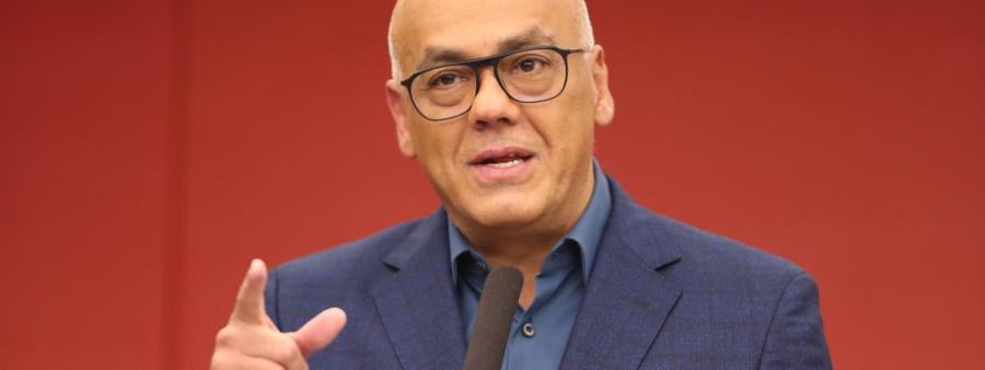 VENEZUELA Le ministre de la communication vénézuelien, Jorge Rodriguez.19593015