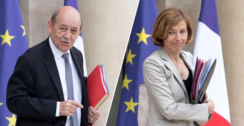 FRANCE AFFAIRES ETRANGERES Jean-Yves Le Drian et la Ministre française des Armées Florence Parly le-drian-parly