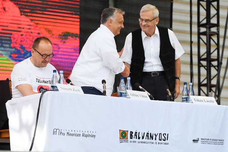 HONGRIE Németh Zsolt; Tõkés László; Orbán Viktor d_kos20190727002-800x533