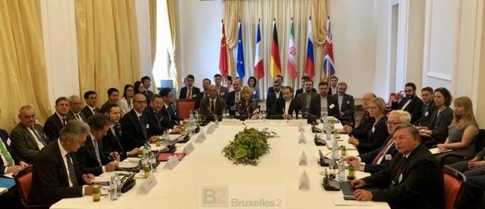 JCPOA La commission mixte du JCPOA sous présidence de la diplomate européenne Helga Schmid (crédit SEAE) reu-commissionmixtejcpoavienne@se190728