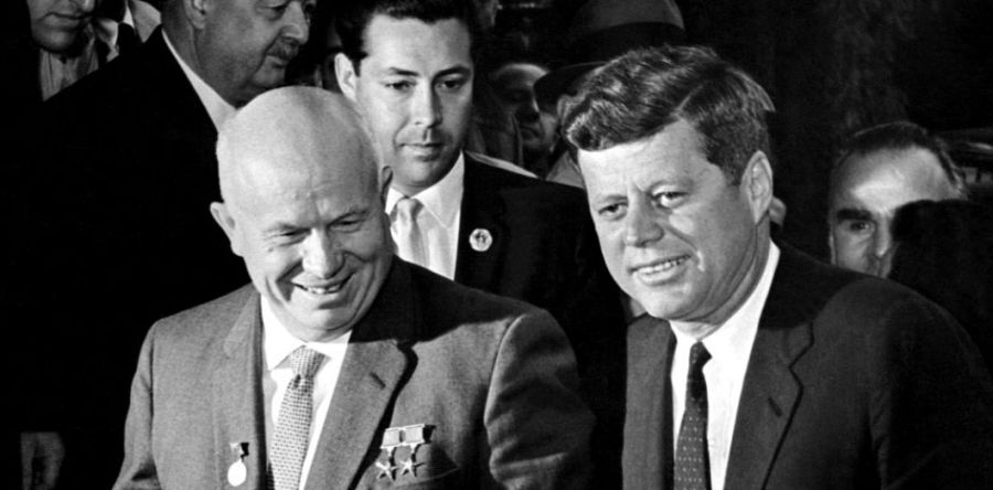 RUSSIE USA Nikita Khrouchtchev et John F. Kennedy, kennedy_2