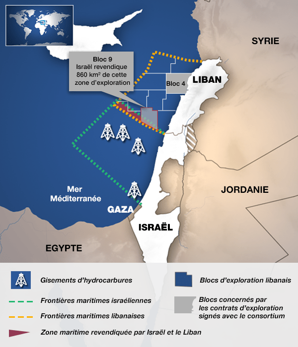 carte_liban_israel_exploration_hydrocarbures_mer_mediterranee_0