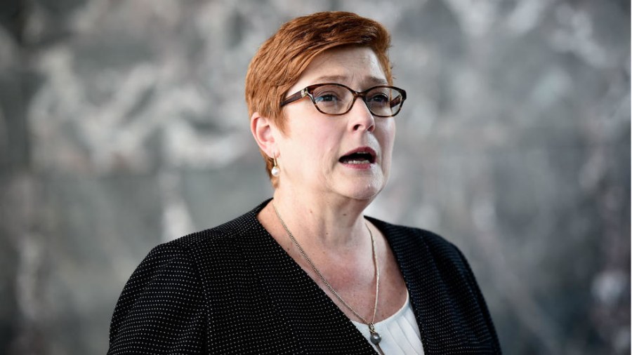 AUSTRALIE la Ministre australienne des Affaires étrangère decembre 2019 s27082019_australie_chine_espionnage_marise_payne