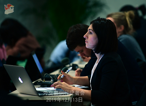 CHINE 23 Conférence de presse du 13 décembre 2019 W020191218523157304203CHINE 22 Conférence de presse du 13 décembre 2019